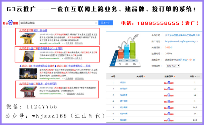 武汉网络推广G3云推广提高曝光度