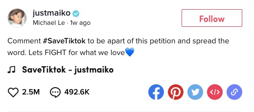 为救TikTok 美国年轻人一直在“战斗”