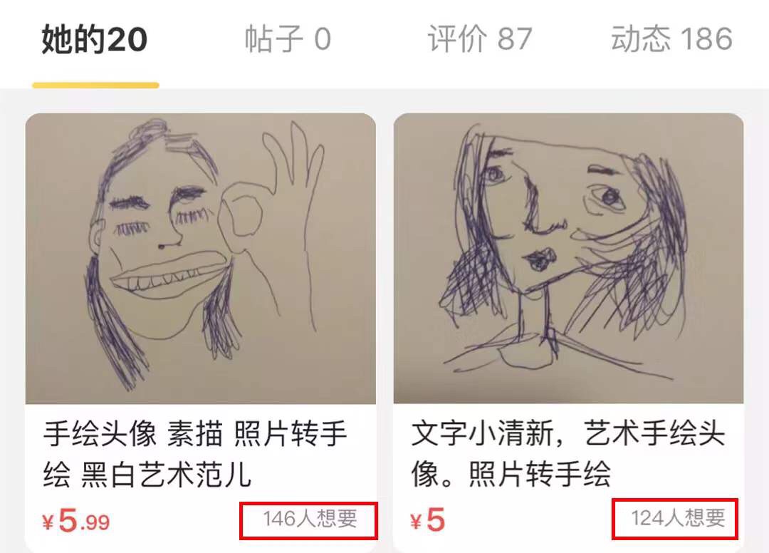 在闲鱼买个头像，炸出了一堆当代毕加索