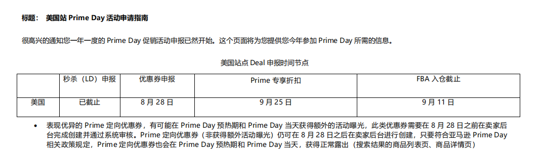 定了？卖家收到亚马逊Prime Day活动邮件通知，旺季封号严查也步步紧逼