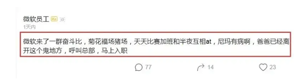 因疯狂加班，部分华为阿里员工跳槽至微软后受抵制？当事人回应了