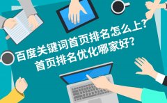 百度关键词首页排名怎么上？首页排名优化哪家好？