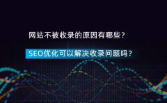 网站不被收录的原因有哪些？SEO优化可以解决收录问题吗？