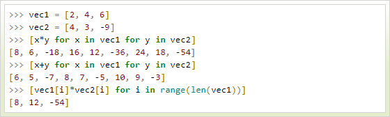 云计算开发学习笔记：Python3列表推导式