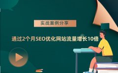 SEO实战案例分享：仅2个月新网站流量增长10倍