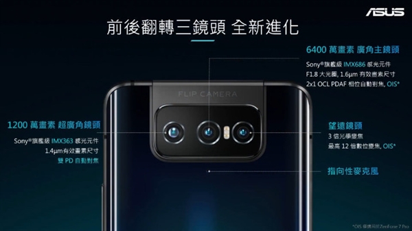 首款翻转镜头骁龙865旗舰 华硕ZenFone 7系列发布：5200元起