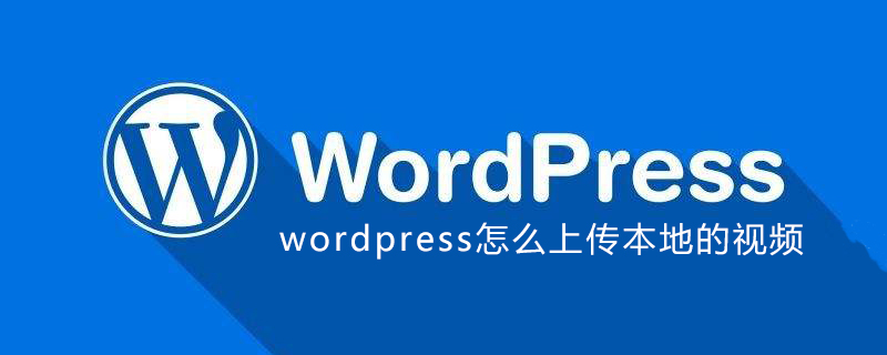 wordpress怎么上传本地的视频