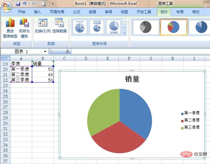 Excel饼图数据如何显示百分比