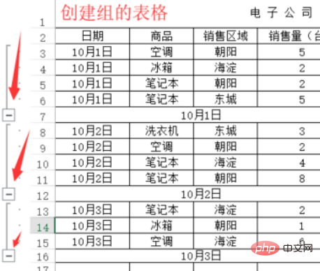 excel如何创建组