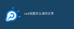 cad视图怎么调回正常