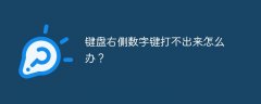 键盘右侧数字键打不出来怎么办？