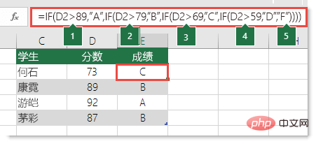 if函数嵌套计算公式用法