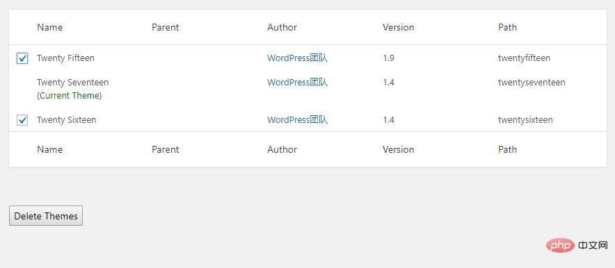 Wordpress中的主题怎么删除