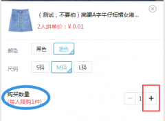 微信小程序实现购物时限购商品的数量（附代码）