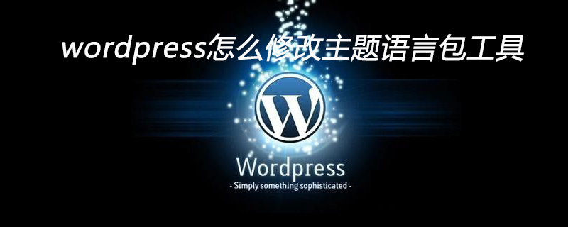 wordpress怎么修改主题语言包工具