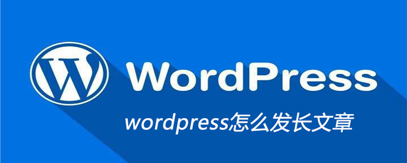 wordpress怎么发长文章