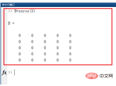 matlab中zeros函数用法