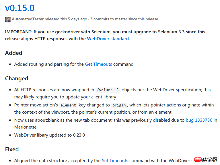 升级 selenium 3.3.0 后报错解决办法