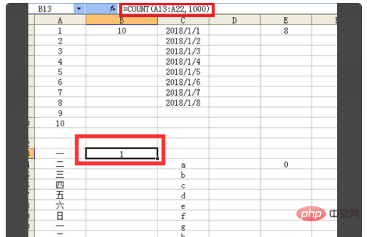 excel count函数怎么用