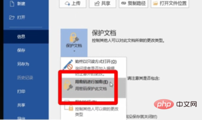 怎么给word文档加密？