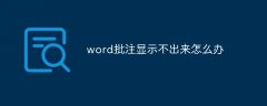 word批注显示不出来怎么办