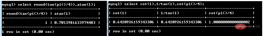 mysql数学函数有哪些？