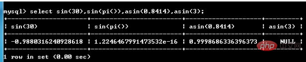 mysql数学函数有哪些？