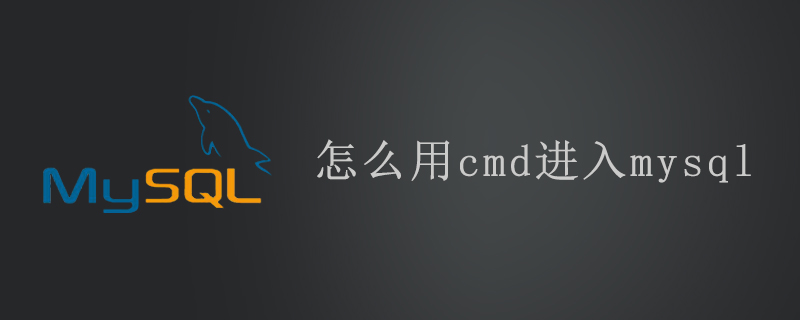 怎么用cmd进入mysql