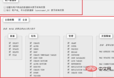 phpmyadmin中怎么新建用户