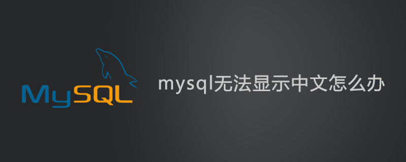 mysql无法显示中文怎么办？