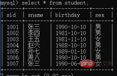 mysql怎么查看表结构？