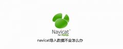 navicat导入数据不全怎么办