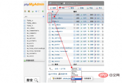 phpmyadmin怎么删除表