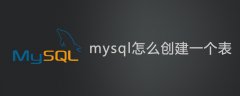 mysql怎么创建一个表