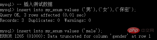 MySQL 教程之列类型中的字符串型