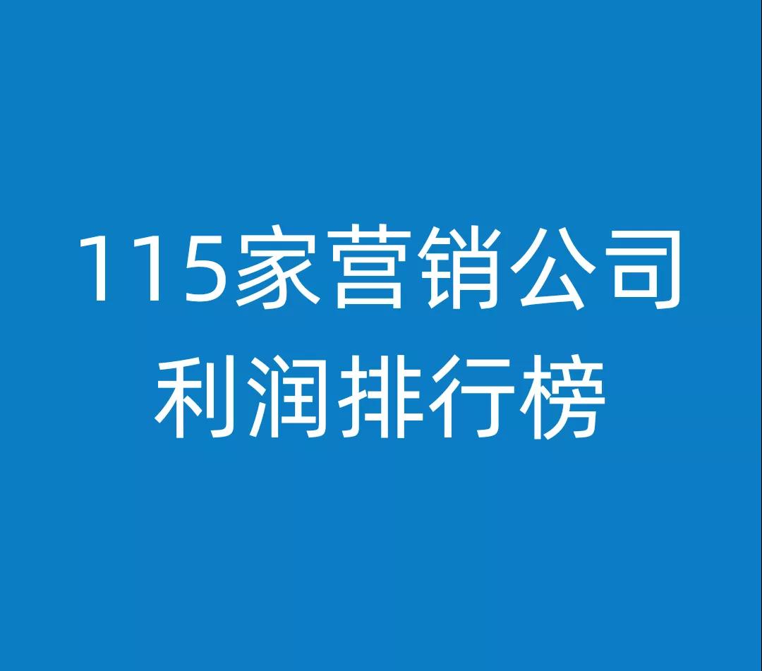 2020上半年115家营销公司净利润排行榜！