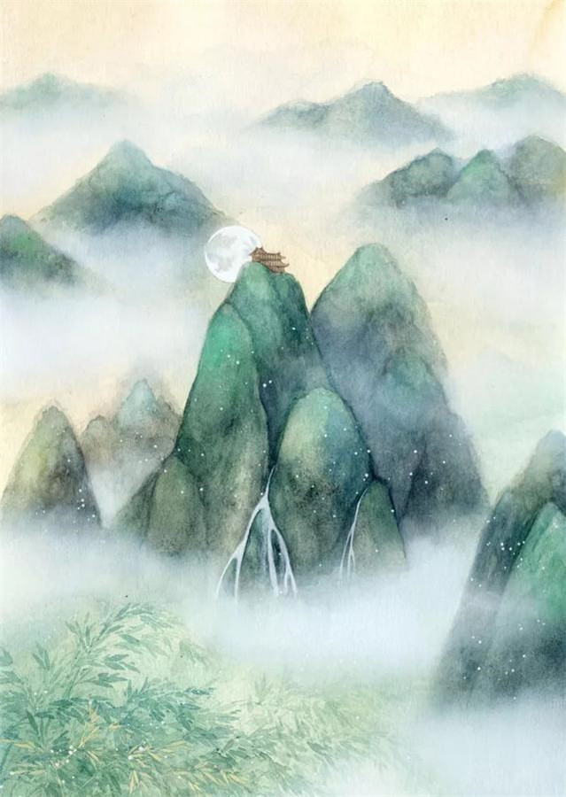 赞美寺院风景的诗句（形容在寺院静心的句子）