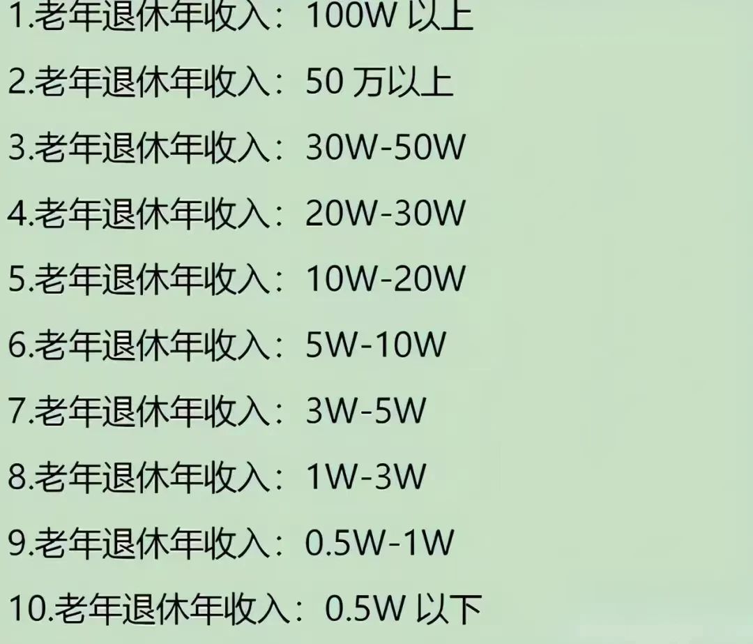 养老金有等吗_1到5级老年人养老金等级划分