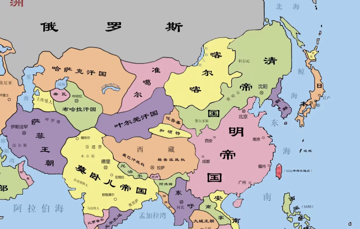 明朝地图怎么划分的_明朝地图分布