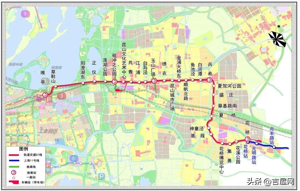 上海地铁到苏州怎么走，有几条