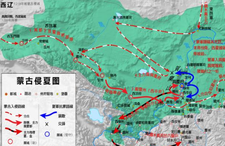 蒙古灭西夏的过程如何，蒙古为何一定要灭西夏