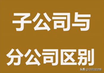 注册子公司和分公司一样吗，有哪些区别